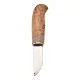 Karesuando Vinter Giron Fixed Blade Knife - 2.95" Stainless Steel Blade Curly Birch Handle Cyclaire Knives and Tools
