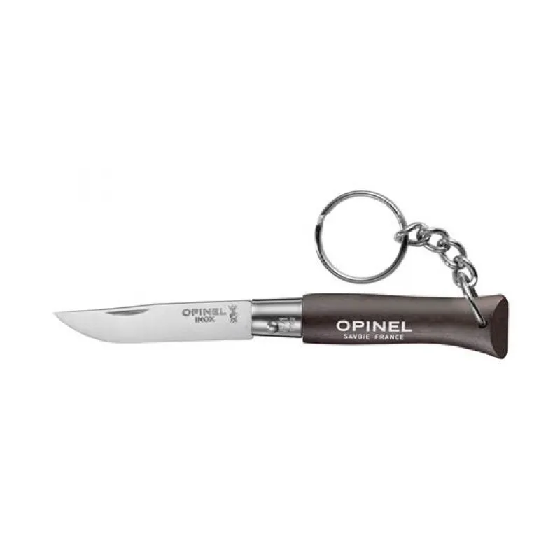 Opinel No.4 Black Key Ring Knife - 1.96" Blade Cyclaire Knives and Tools