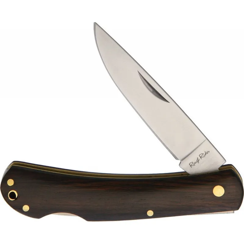Rough Ryder Blackwood Work Knife - 3" Blade Black Wood Handle Cyclaire Knives and Tools