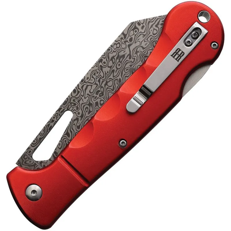 Rough Ryder Sous Chef Santuko Damascus Red Cyclaire Knives and Tools
