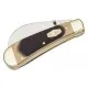 Schrade 216OT Old Timer Pruner - 3" Satin Hawkbill Blade, Sawcut Delrin Handles with Nickel Bolsters Cyclaire Knives and Tools
