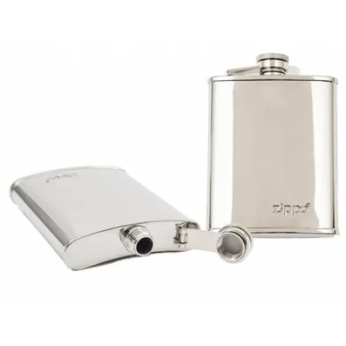 Zippo Stainless Steel Polished Hip Flask