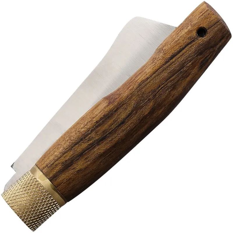 Jose Da Cruz Large Grafting Folding Pocket Knife - 3.25" Stainless Steel Blade Arcadia Wood Handle Cyclaire Knives and Tools