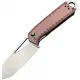 Ketuo Knives Ventr V2 Folding Knife - 2.88 14C28N Cleaver Blade Rust Brown G10 Handle Cyclaire Knives and Tools