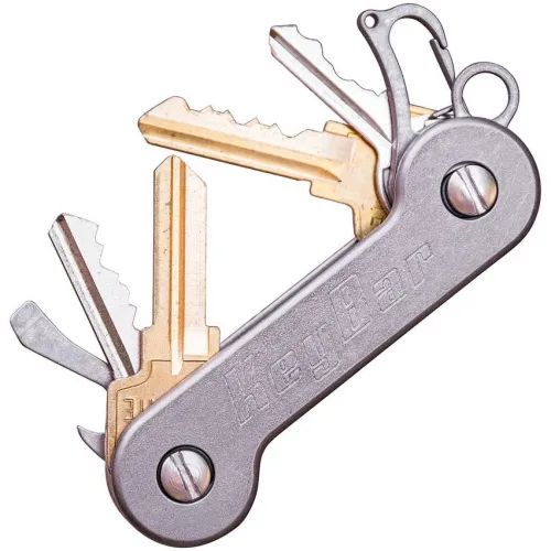 KeyBar Titanium Key Organizer – Titanium EDC Key Holder for upto 12 Keys