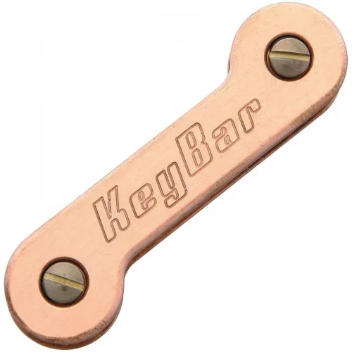 KeyBar Copper Key Organizer – Solid Copper EDC Key Holder for upto 12 Keys