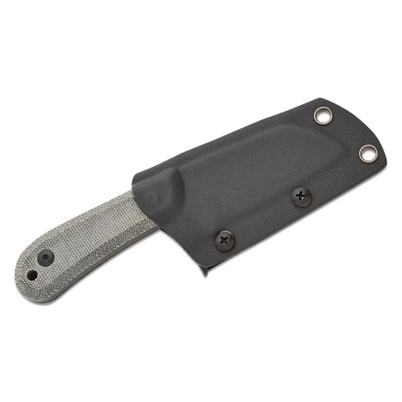 Kizer Deckhand Fixed Blade Knife - 2.95" D2 Black Sheepsfoot Blade Black Micarta Handle Cyclaire Knives and Tools