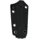 Kizer Phasmids Fixed Blade Knife - 2.8" AEB-L Black Sheepsfoot Blade Machined Purple G10 Handle Cyclaire Knives and Tools