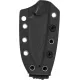 Kizer Buddy Fixed Blade Knife - 3" Nitro-V DP Blade Black and White G10 Handle Cyclaire Knives and Tools