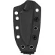 Kizer Buddy Fixed Blade Knife - 3" Black DLC Coated M390 Stainless Steel Blade Whtie Storm CF Handle Cyclaire Knives and Tools