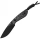 Kizer Buddy Fixed Blade Knife - 3" Black DLC Coated M390 Stainless Steel Blade Whtie Storm CF Handle Cyclaire Knives and Tools