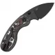 Kizer Microbe Folding Knife - 2.13" Black Coated Bohler M390 Stainless Steel DP Blade Fat Carbon Fiber Handle Cyclaire Knives and Tools