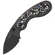 Kizer Microbe Folding Knife - 2.13" Black Coated Bohler M390 Stainless Steel DP Blade Fat Carbon Fiber Handle Cyclaire Knives and Tools