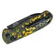 Kizer Drop Bear Folding Knife - 2.99" CPM-20CV Black Stonewashed Blade Toxic Storm FatCarbon Handle Cyclaire Knives and Tools