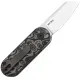 Kizer Mini Bay Detent UK EDC Folding Knife - 1.88" 14C28N Sheepsfoot Blade Black Vortex Micarta Handle Cyclaire Knives and Tools