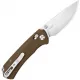 Kizer Hennicke Task I T1 CD Clutch Lock Folding Knife - 3.2" Nitro-V Blade Brown G10 Handle Cyclaire Knives and Tools