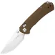 Kizer Hennicke Task I T1 CD Clutch Lock Folding Knife - 3.2" Nitro-V Blade Brown G10 Handle Cyclaire Knives and Tools