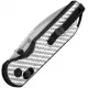 Kizer Assassin Folding Knife - 2.99" Nitro-V Stainless Steel Blade Silver G10 Handle Cyclaire Knives and Tools