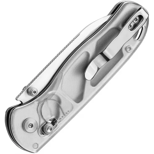 Kizer Drop Bear Folding Knife - 2.97" Nitro-V Blade Clear Acrylic Handle