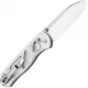 Kizer Drop Bear Folding Knife - 2.97" Nitro-V Blade Clear Acrylic Handle Cyclaire Knives and Tools