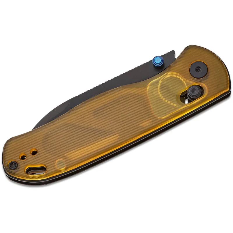 Kizer Drop Bear Folding Knife - 2.97" Nitro-V Black Blade Ultem PEI Handle Cyclaire Knives and Tools