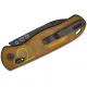 Kizer Drop Bear Folding Knife - 2.97" Nitro-V Black Blade Ultem PEI Handle Cyclaire Knives and Tools