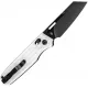 Kizer Task Folding Knife - 3.04" Nitro-V  Blade White G10 Handle Cyclaire Knives and Tools