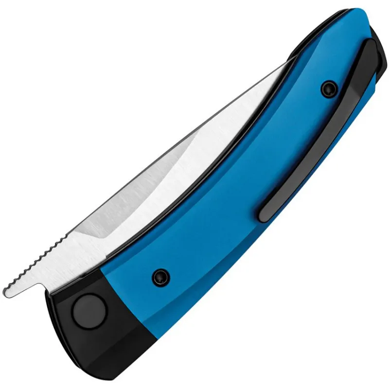 Kizer Mini Momo Folding Knife - 3.2" 154CM DP Blade Blue and Black Aluminum Handle Cyclaire Knives and Tools