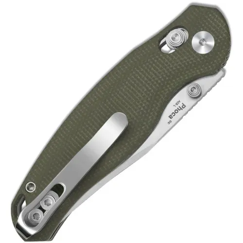 Kizer Phoca CC Clutch Lock Folding Knife - 2.9" AEB-L Blade Green Micarta Handle