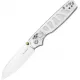 Kizer Pokiman CS Crossbar Lock Folding Knife - 3.16" Satin AEB-L Blade Clear Acrylic Handle Cyclaire Knives and Tools