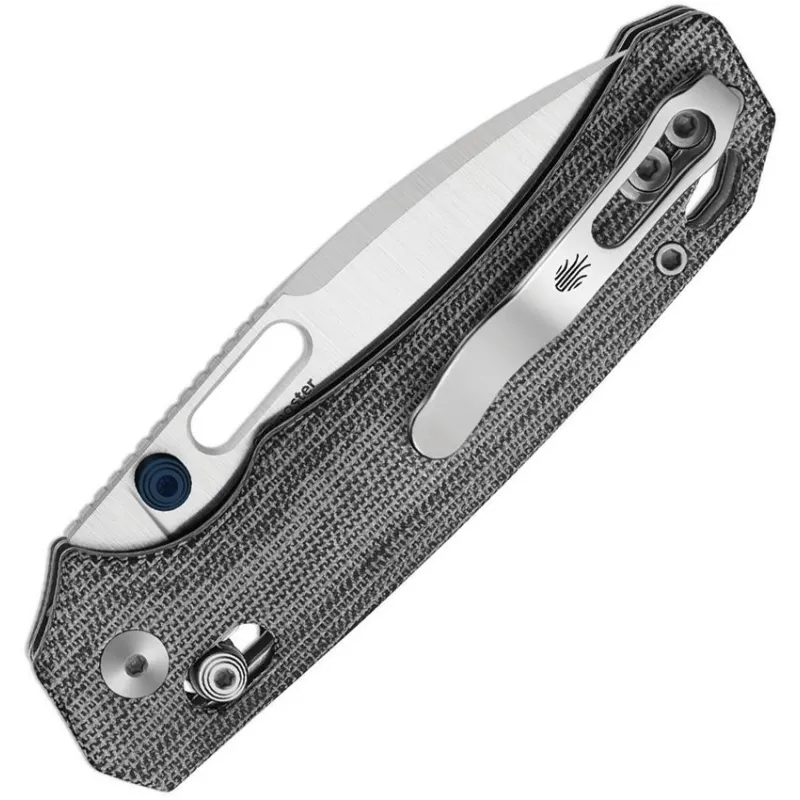 Kizer Outposter Folding Knife - 3.25" Nitro-V Blade Black Norplex Ultrex Micarta Handle Cyclaire Knives and Tools