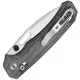 Kizer Outposter Folding Knife - 3.25" Nitro-V Blade Black Norplex Ultrex Micarta Handle Cyclaire Knives and Tools