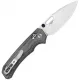 Kizer Outposter Folding Knife - 3.25" Nitro-V Blade Black Norplex Ultrex Micarta Handle Cyclaire Knives and Tools