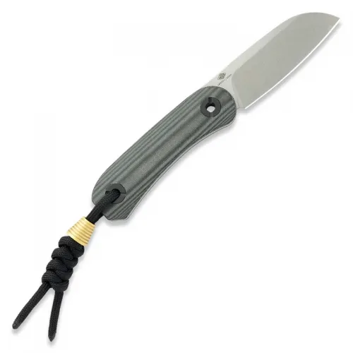 Knafs Knives Lander 4 Fixed Blade Knife Black Sheep - 2.6" S35VN Sheepsfoot Blade Black Micarta Handle