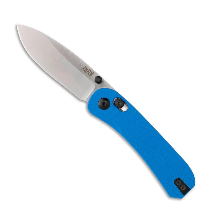 Knafs Knives Lander 3 Clutch Lock Folding Knife - 2.75" S35VN Blade Blue G10 Handle Cyclaire Knives and Tools