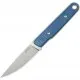 Kubey JL Drop Point Fixie Fixed Blade Knife - 3.11" DP Blade Blue Canvas Micarta Handle Cyclaire Knives and Tools