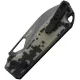 Kunwu Pulsar G10 Camo Folding Knife - 3.25" Black DLC Elmax Steel Blade Digital Camo G10 Handle Cyclaire Knives and Tools