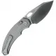 Kunwu X-Padre Folding Knife - 3.34" Elmax Steel Blade TC4 Titanium Diamond Texture Pattern Handle Cyclaire Knives and Tools