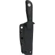 Kunwu Stiffy P Fixed Blade Knife - 3" Vanadis 8 Blade Black Canvas Micarta Handle Kydex Sheath Cyclaire Knives and Tools