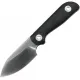 Kunwu Stiffy P Fixed Blade Knife - 3" Vanadis 8 Blade Black Canvas Micarta Handle Kydex Sheath Cyclaire Knives and Tools