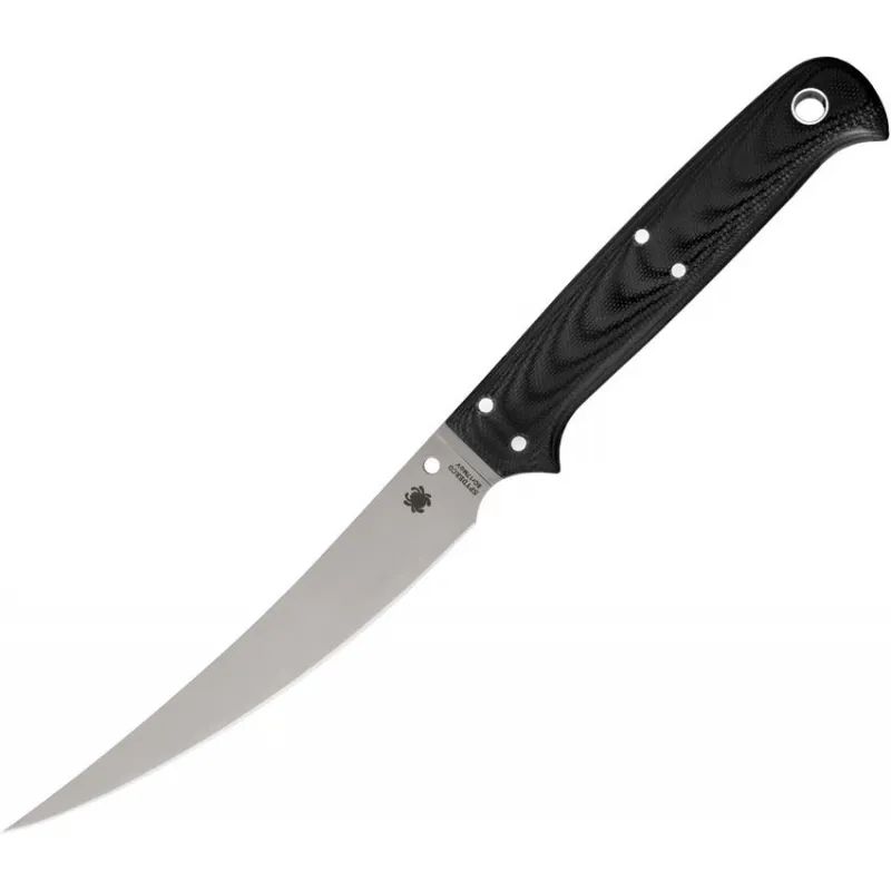 Spyderco Shelter Cove Fixed Blade Knife - 5.75" 8Cr17MoV Stainless Steel Black G10 Handle Cyclaire Knives and Tools
