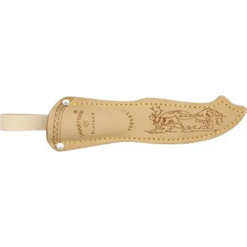 Marttiini Lynx 131 - 4.25" Fixed Stainless Steel Blade Curly Birch Handle