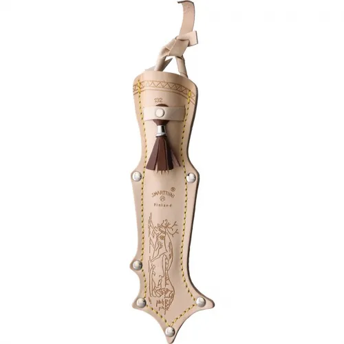 Marttiini Lynx 132 - 4.25" Fixed Stainless Steel Blade Curly Birch Handle