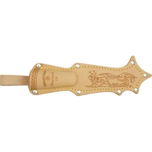 Marttiini Lynx 139 Knife - 4.9" Fixed Stainless Steel Blade Curly Birch Handle