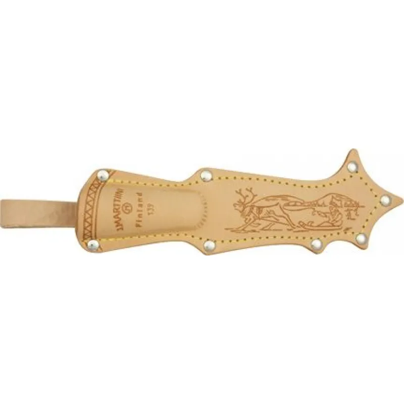 Marttiini Lynx 139 Knife - 4.9" Fixed Stainless Steel Blade Curly Birch Handle Cyclaire Knives and Tools