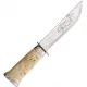 Marttiini Lapp Knife 255 - 6.25" Fixed Stainless Steel Blade Curly Birch Handle Cyclaire Knives and Tools