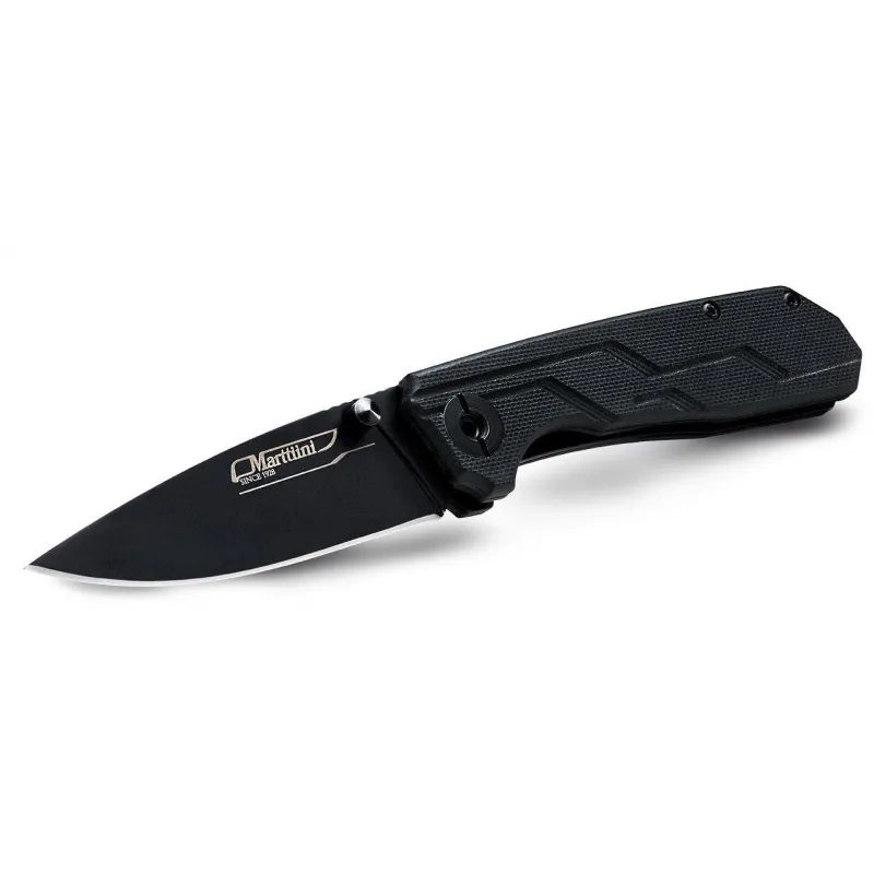 Marttiini Black 8 Folding Pocket Knife - 3.15" Stainless Steel Blade Fiber Reinforced G10 Handle Cyclaire Knives and Tools