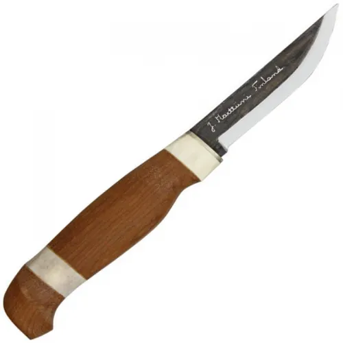 Marttiini Lumberjack Reindeer Horn 3.9" Knife with Birch Handle