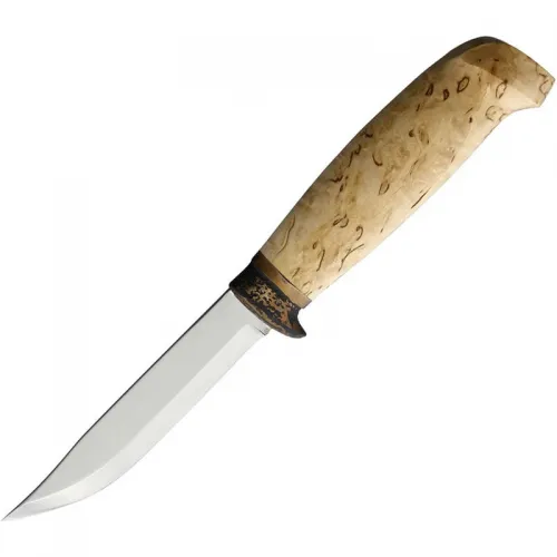 Marttiini Lynx 134 Fixed Blade Knife - 4.3" Blade Curly Birch Handle
