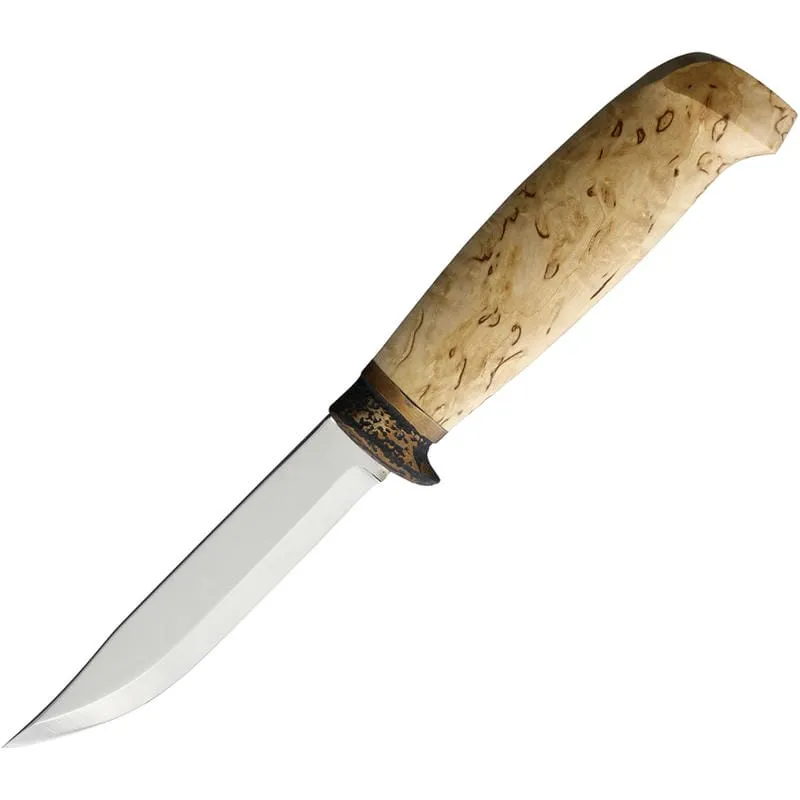 Marttiini Lynx 134 Fixed Blade Knife - 4.3" Blade Curly Birch Handle Cyclaire Knives and Tools